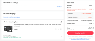 Magcubic-proyector portátil Android 114K, 1080P, Dual Wifi6 por 45,61€