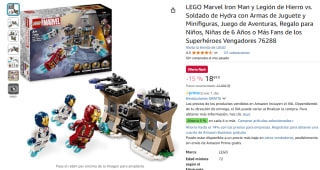 LEGO Marvel Iron Man y Legión de Hierro vs. Soldado de Hydra por 18,69€