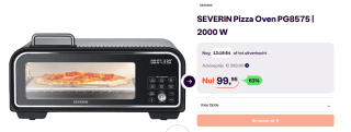 Severin PG Pizzaoven incl. 30 cm Pizza Steen voor €99,95 bij ibood