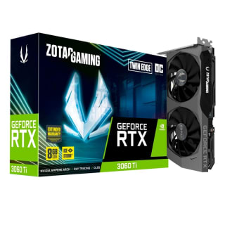 Placa Gráfica da ZOTAC Gaming, modelo RTX 3060 Ti Twin Edge de 8GB - R$ 2.369,99