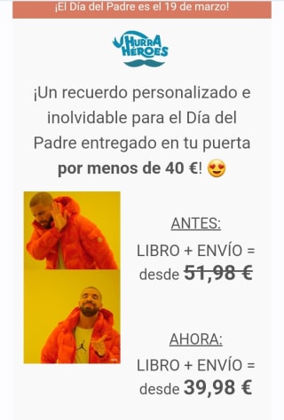 Libros Personalizados Día del Padre por 39,98€.