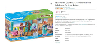 PLAYMOBIL Veterinario con Caballos Country por 11.99€