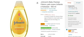 Champú Johnson's Baby de 500 ml por 1,79€