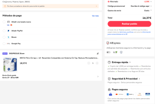 BRITA Filtro On tap v mf Recambio Compatible con Sistema On Tap por 16,37€