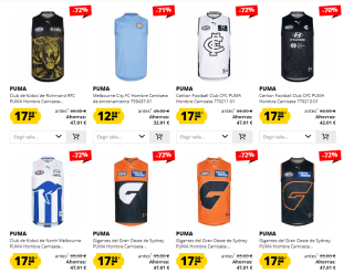 Hasta 75% descuento en calzado y ropa Puma precios desde solo 3,49€