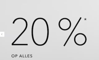 20% korting op alles bij Douglas