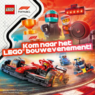 Bouw zelf een Lego F1 Raceauto en neem hem mee naar huis