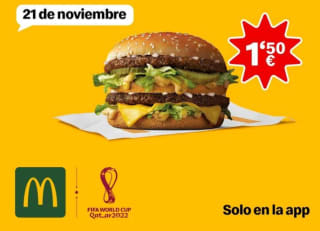 McDonalds Big Mac por solo 1,50€