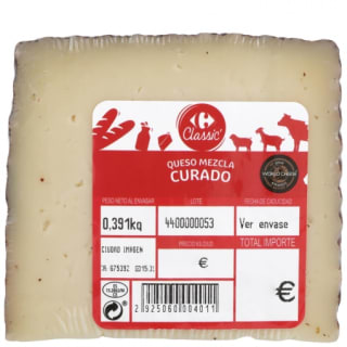 1Kg Queso de Mezcla Curado Carrefour Classic por 7,57€