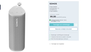 Sonos Roam voor €99 bij Electroworld