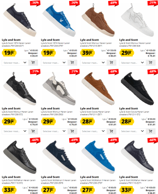 Tot 75% korting op Lyle and Scott sneakers bij Sport-Korting