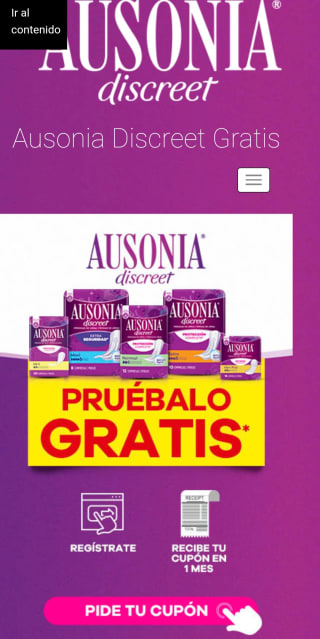 Prueba gratis Ausonia Discreet