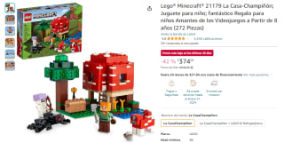 Lego Minecraft La Casa Champiñón por $374 en Amazon