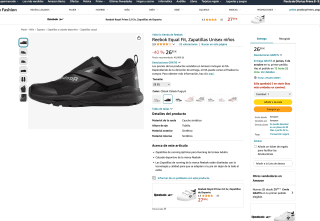 Zapatillas Reebok Equal Fit Niños por solo 26,95€
