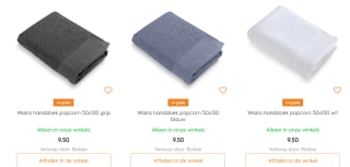 Alle Walra Badtextiel 1+1 gratis bij Blokker