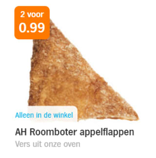2 Appelflappen voor €1 bij de AH