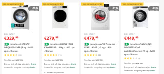 Chollazo Worten 10% EXTRA descuento en lavadoras