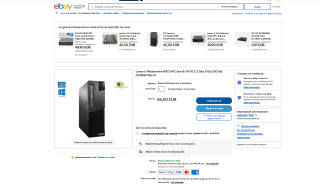 Ordenador Sobremesa Lenovo Thinkcentre M82 Sff Core i5-3470 3.2 Ghz 8GB 250GB por 85€