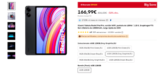 Xiaomi Tablet Redmi Pad Pro de 6GB/128GB por 166,99€ envío desde España