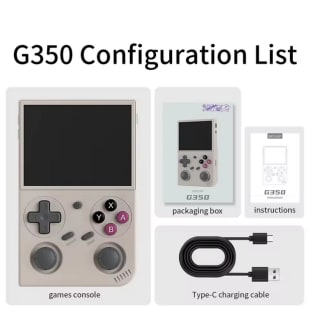 Consola juegos Retro portátil BATLEXP G350 Pantalla IPS 3,5" sistema Linux Joystick Dual por 34,73€