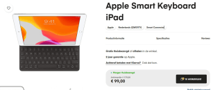 Apple Smart Keyboard iPad voor €99 bij Amac