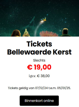 50% korting op Bellewaerde tickets