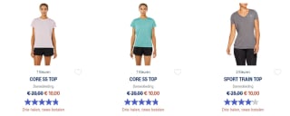 2+1 gratis op alle kleding + schoenen tijdens de Asics Outlet