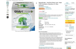 Ravensburger GraviTrax Power Lever Juego STEM Innovador y Educativo 8+ Años por 12,15€