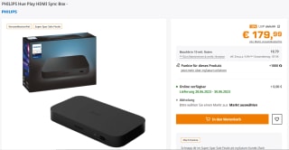 Philips Hue Play HDMI Sync Box voor €179,99 bij Saturn