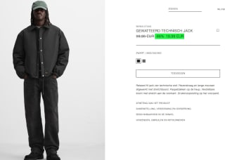 Zara gewatteerde heren jack voor €19,99