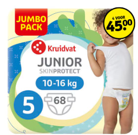 Diverse Kruidvat jumbopacks luiers en luierbroekjes 4 voor €45
