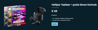 Halfjaar abonnement op TopGear + gratis Denon Earbuds voor €49