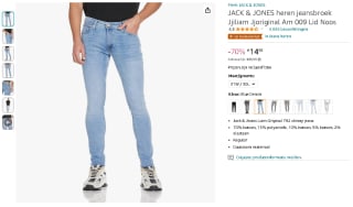 Jack & Jones heren jeans voor €14,99 bij Amazon