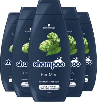5x Schwarzkopf for men shampoo (400 ml) voor €7,48 bij Bol.com
