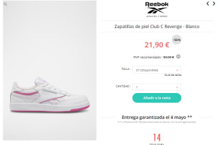 Zapatillas Reebok desde solo 11,50€ precios locos