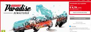 Burnout Paradise Remastered voor €4,79 in de Nintendo eShop