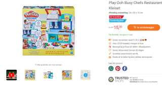 Play-Doh Busy Chefs Restaurant Kleiset voor €15 bij Lobbes