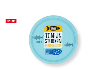 Jan Linders alleen vandaag nog gratis bij punten Vismarine tonijnstukken in zonnebloemolie