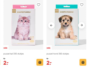Diverse Shaped puzzels voor €2 per stuk bij de Hema