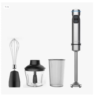 Batidora De Mano MyWave MWBTM-1500ACC Inox Pie Extra Largo 1500W con accesorios por 15.24€