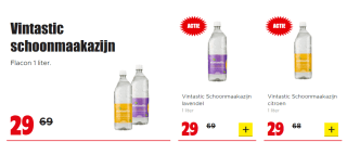 Vintastic schoonmaakazijn voor €0,29 bij Dirk