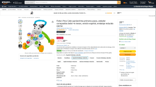 Fisher-Price Cebra parlanchina primeros pasos bebé por 28,99€