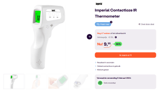 Imperial Contactloze IR Thermometer @ iBOOD