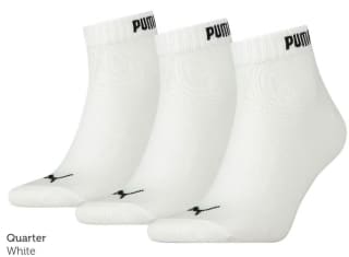PUMA Quartersokken Unisex 12 stuks voor €10 bij Ibood
