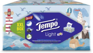 16x 140 tissues Tempo XXL Light box voor €23,49 (50% korting)