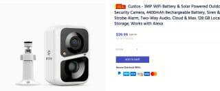 Annke Custos 3 MP smart beveiligingscamera met solar voor €38,98 bij Annke