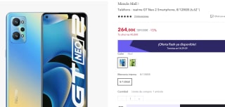 Realme GT Neo 2 de 8GB/128GB por 249€