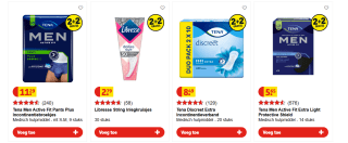 2+2 gratis Tena en Libresse bij Kruidvat