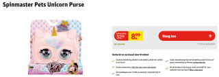 Purse Pets - Glamicorn Eenhoorn Interactieve Tas en Knuffel voor €8,99 bij Kruidvat