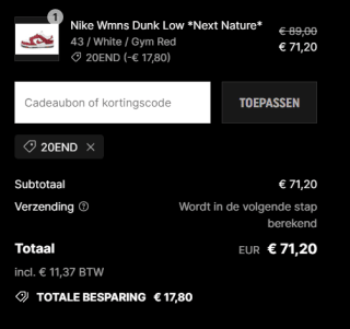 20% extra korting op sneakers in de Asphaldgold Sale